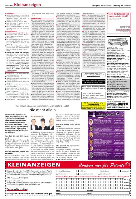 Klagemauer in Eschenz - Aktuelle Ausgabe