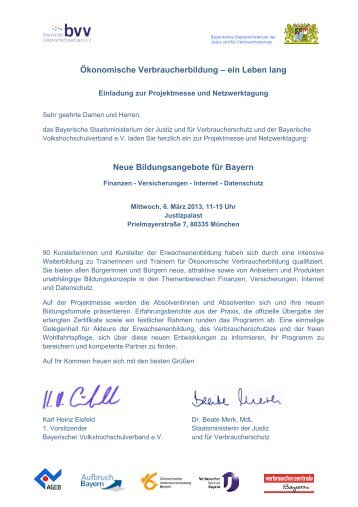 Ãkonomische Verbraucherbildung â ein Leben lang ... - VIS Bayern