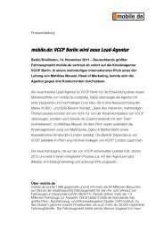 VCCP Berlin wird neue Lead-Agentur - mobile.de Newsroom