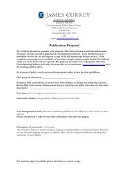 Proposal Form - James Currey