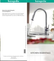 Hansgrohe Kitchen Essentials Brochure - Masco Canada