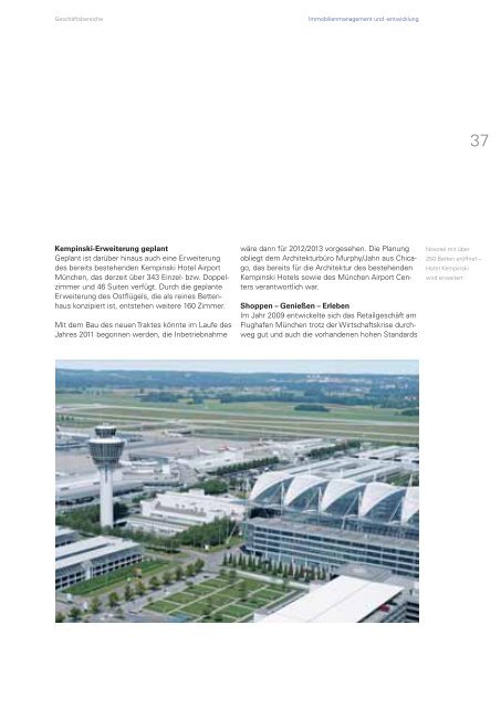 GeschÃ¤ftsbericht 2009 - Flughafen MÃ¼nchen