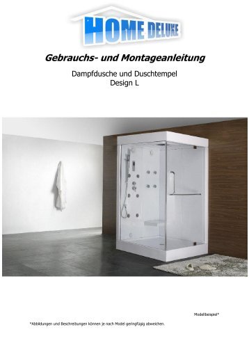 Gebrauchs- und Montageanleitung - Home Deluxe GmbH