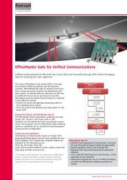 OfficeMaster Gate for Unified Communications - Ferrari electronic