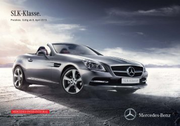 Preisliste SLK-Klasse - Mercedes-Benz