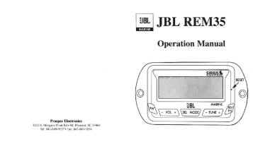 JBL REM35 - Prospec Electronics