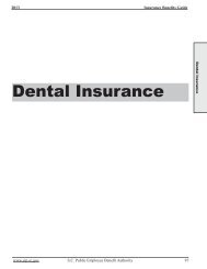 Dental Insurance - South Carolina Public Employee Benefit Authority