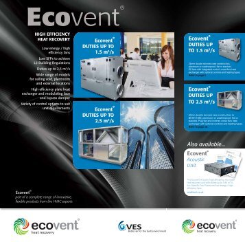 EcoventR EcoventR Ecovent R Also available... - VES
