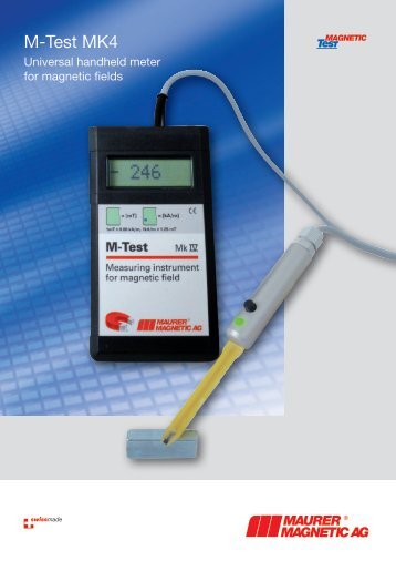 Gaussmeter M-Test Mk4 - Maurer Magnetic AG