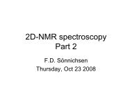 2D-NMR spectroscopy