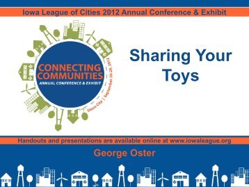 Sharing Your Toys - Iowa League of Cities