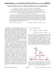 PRL - The Budapest Quantum Optics Group