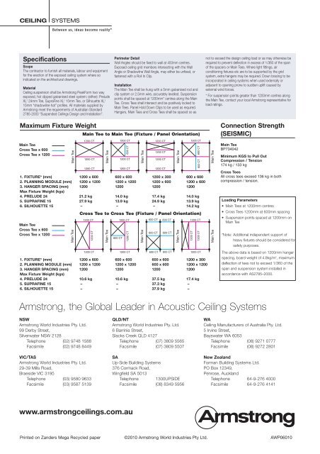 Ceiling Systems Between U