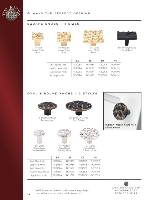Cobblestone Collection - Top Knobs