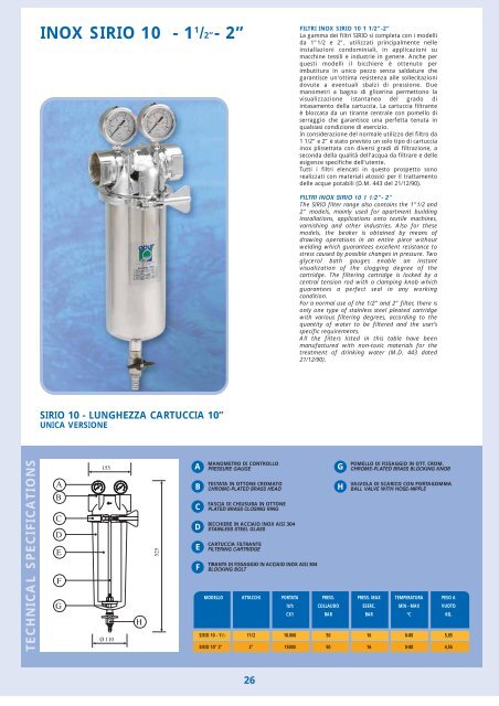 technical specifica tions - Opur