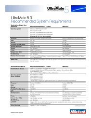 UltraMate 5.0 Recommended System Requirements - Mitchell ...