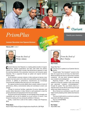 PrismPlus - Feb 2012 - Clariant