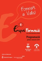 cursos formaciÃ³ Casa Caritat Valls - VilaWeb