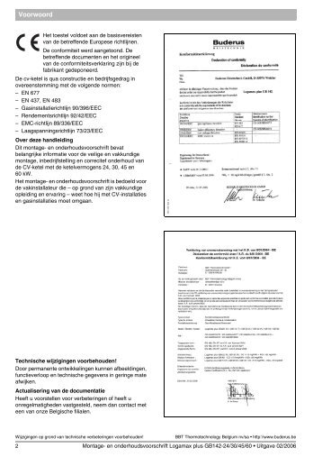 MWA Logamax plus GB142-24/30/45/60 - BE(NL)