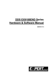 DDS EX9188END Series Hardware & Software Manual