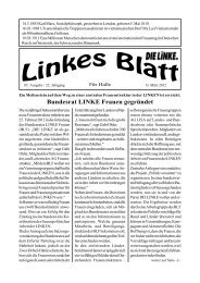 Ausgabe Nr. 5 vom 13. MÃ¤rz 2012 - DIE LINKE. Halle /Saale