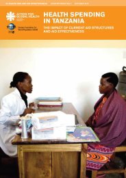 HEALTH SPENDING IN TANZANIA - euroresources.org