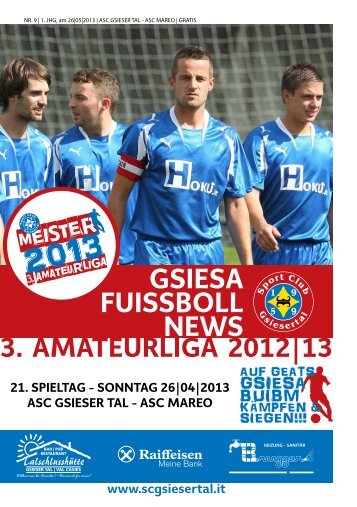 GSIESA FUISSBOLL NEWS - ASC Gsiesertal