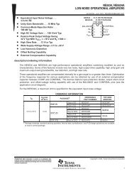 ne5534, ne5534a low noise operational amplifiers - AmpsLab.com