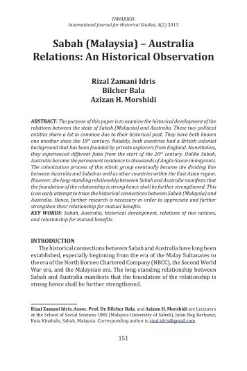 Full Text in PDF - Tawarikh Journal