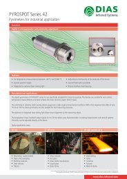 Overview pyrometers PYROSPOT Series 42 - DIAS Infrared Systems