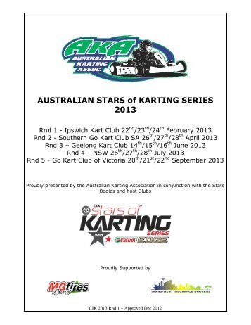 Round 1 Regs - Australian Karting Association
