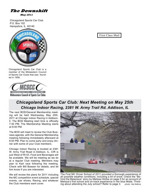 Time To Race - Chicagoland Sports Car Club