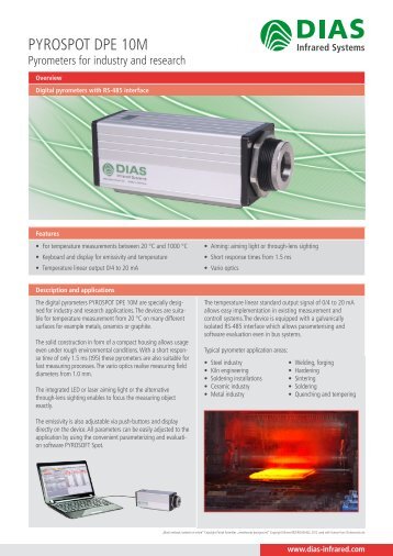 PYROSPOT DPE 10M - DIAS Infrared Systems