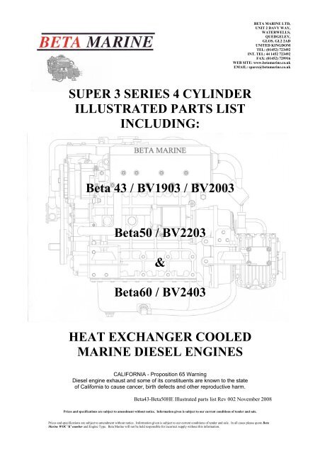 SUPER 3 SERIES 4 CYLINDER ILLUSTRATED PARTS LIST ...