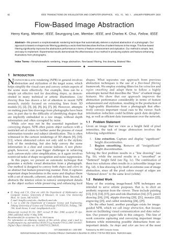 Flow-Based Image Abstraction - POSTECH Computer Graphics Lab.