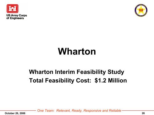 CWRB Briefing Slides - U.S. Army Corps of Engineers