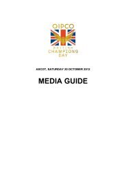 QIPCO British Champions Day 2012 Media Guide - Ascot Racecourse