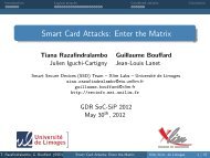 Smart Card Attacks: Enter the Matrix