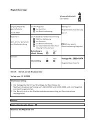 Magistratsvorlage Vorlage-Nr. 2009/0474