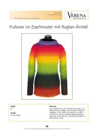 Pullover im Zopfmuster mit Raglan-Ãrmel - Verena Stricken