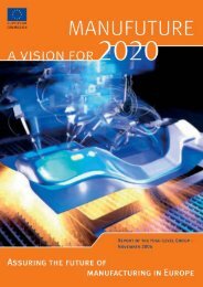 MANUFUTURE – a vision for 2020