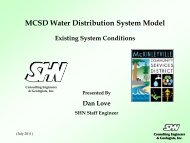 MCSD Water Distribution System Model - McKinleyville Community ...