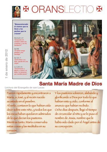 Santa Maria Madre de Dios PDF - Orans lectio