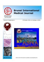 content - Brunei International Medical Journal