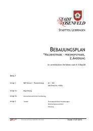 Bebauungsplan 2. Änderung - Rosenfeld