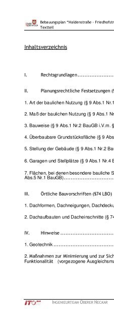 Bebauungsplan 2. Änderung - Rosenfeld