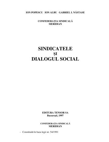 SINDICATELE DIALOGUL SOCIAL - CSN Meridian