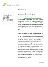 Presseinformation zum Thema 