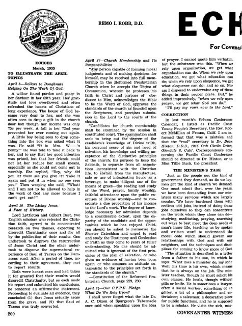 Covenanter Witness Vol. 54 - Rparchives.org