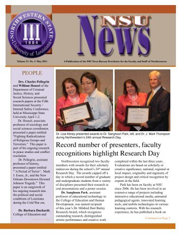 NSU News May 2011 - Northwestern State University